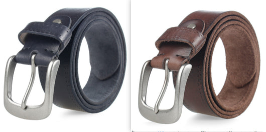 Cinturón de Cuero Curtido Vegetal Premium Unisex con Hebilla de Aleación - Image 10