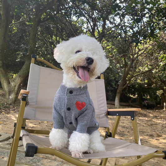 Suéter Cálido para Perros y Gatos - Cardigan Tejido para Mascotas Pequeñas y Medianas