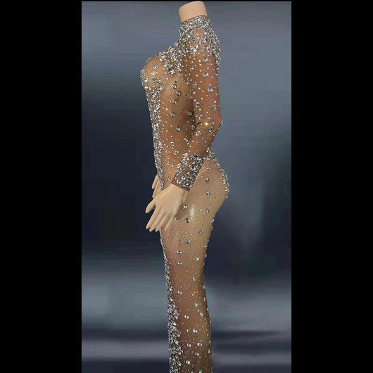 Vestido de Gala para Mujer con Cristales Brillantes - Image 6