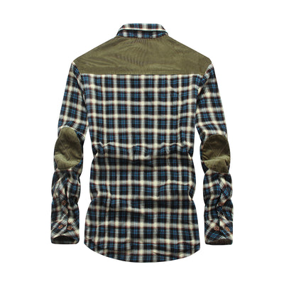 Camisa de Cuadros Gruesa y Cálida - Manga Larga Suelta y Cómoda - Image 5
