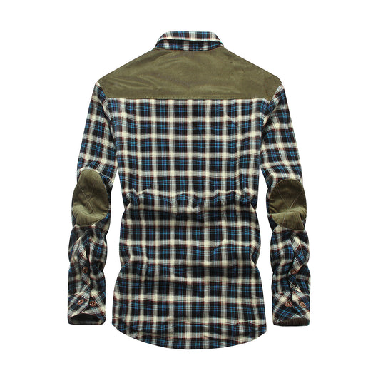 Camisa de Cuadros Gruesa y Cálida - Manga Larga Suelta y Cómoda - Image 5