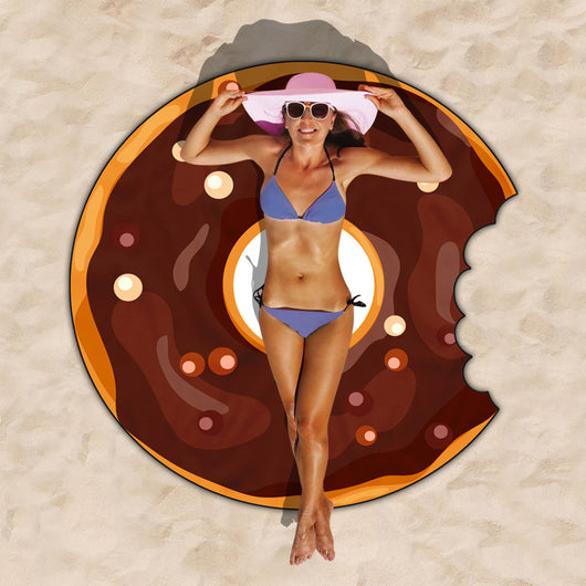 Toalla de Playa Tipo Donut en Microfibra