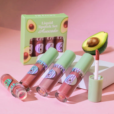 Set de 4 Labiales Mate Aterciopelados a Prueba de Manchas con Sabores Frutales - Image 3