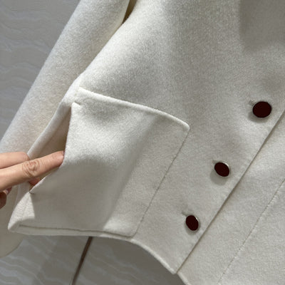 Abrigo de Cachemira con Solapa Elegante Efecto Adelgazante - Image 11