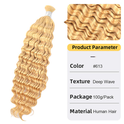 Extensiones de Cabello Ondas Profundas a Granel para Mujeres - Image 3