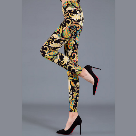 Leggings Estampados Elásticos de Moda para Mujer