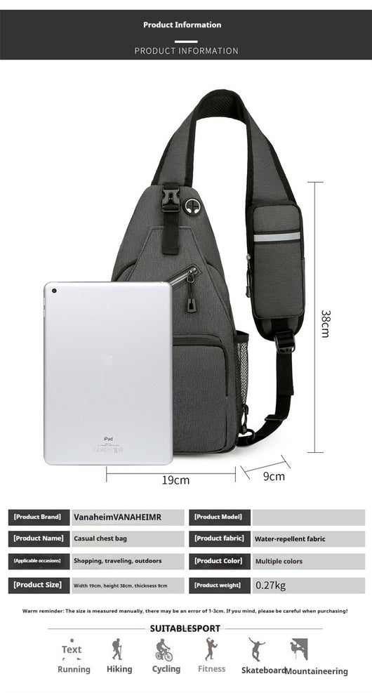 Bolsa de Hombro Casual para Hombre - Diseño Minimalista - Image 13