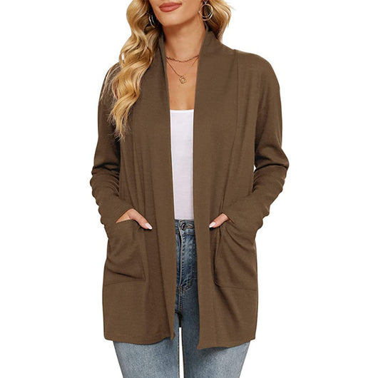 Cardigan Suelto Casual para Mujer con Bolsillos - Image 13