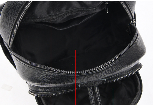 Mochila Casual de Cuero Suave con Cinturón Decorativo - Image 26