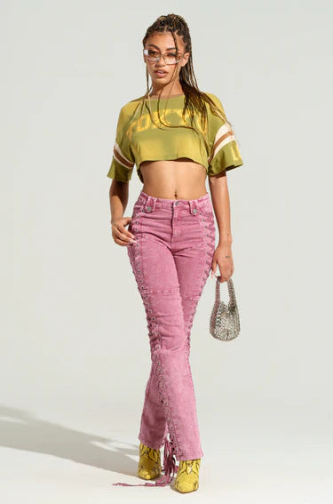 Jeans Bandage con Cordón para Mujer - Estilo Hot Girl Europeo y Americano - Image 15