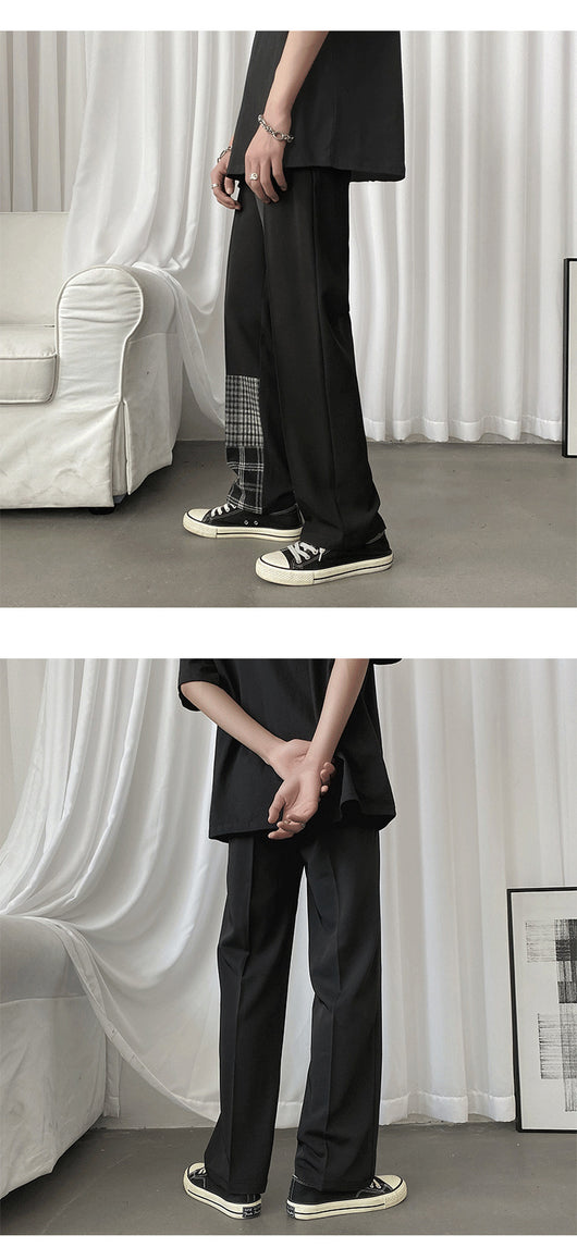 Pantalones Casuales Hombre con Costura Cuadrícula Novena - Image 11