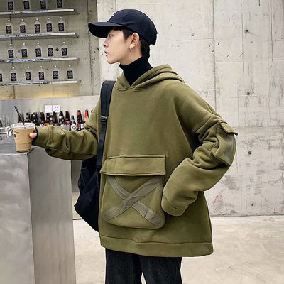 Sudadera Harajuku con Capucha Estilo Urbano Moderno