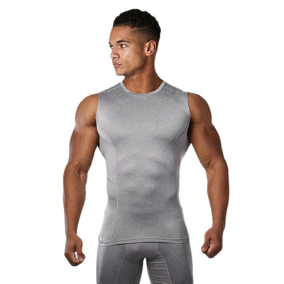 Camiseta de Entrenamiento sin Mangas Elástica de Hombros Anchos de Secado Rápido para Hombre - Image 5