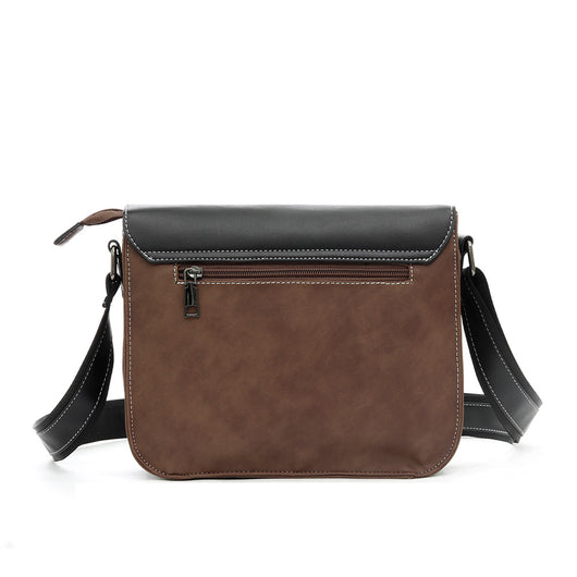 Bolsa Mensajero de Cuero con Múltiples Bolsillos - Estilo Retro Profesional - Image 6