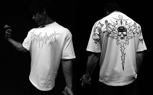 Playera Holgada de Algodón Talla Grande Estilo Oscuro - Image 21
