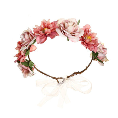 Guirnalda Floral de Rosas Coloridas para el Cabello - Image 10