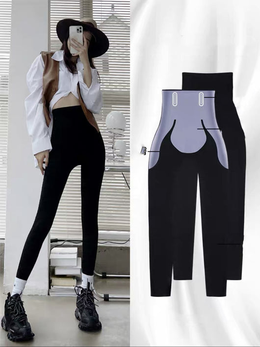 Leggins Deportivos Plus Ajustados con Levantacaderas y Forro Polar