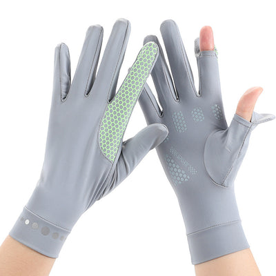 Guantes Protectores de Seda Helada con Filtro Solar - Transpirables y Elásticos - Image 27