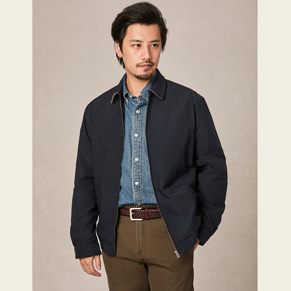 Chaqueta Deportiva con Cuello de Contraste - Estilo Primavera Clásico