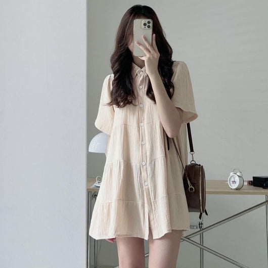 Vestido Camisero Plus Size Elegante para Mujer - Perfecto para Verano - Image 4