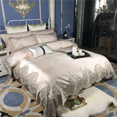 Juego de Cama 4 Piezas Algodón Premium con Encaje y Toque Sedoso - Image 16