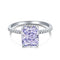 Fashion Sterling Plateado Ring For Women DY120099SWQZ No 5