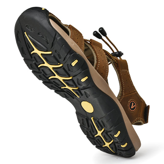 Sandalias Deportivas de Cuero para Hombre - Comodidad y Estilo Casual - Image 2