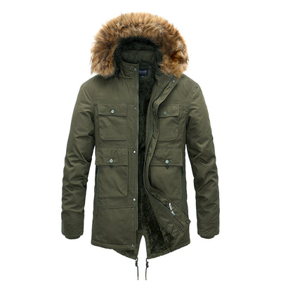 Abrigo de Invierno Hombre Cashmere Acolchado Algodón - Image 18