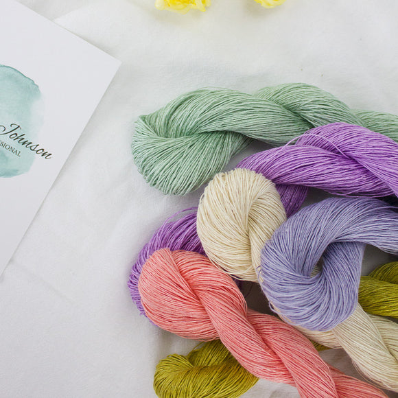 Hilo de Lino Puro para Crochet y Tejido a Mano