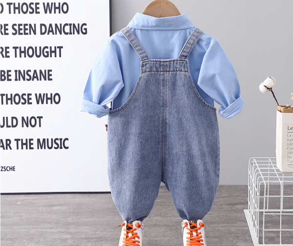 Pantalón Vaquero Infantil Estilo Western - Jumpsuit Trendy para Bebés
