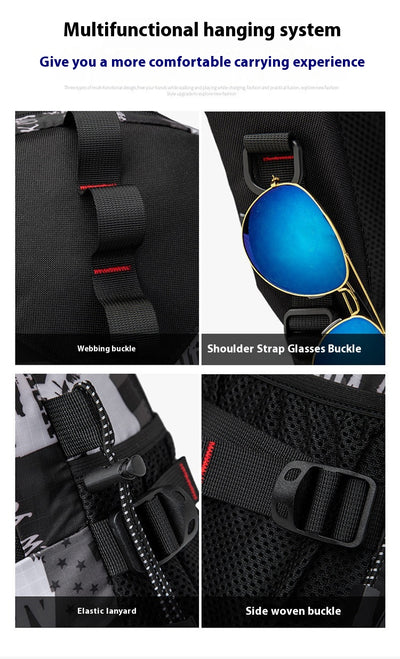 Mochila de Senderismo Impermeable Oxford - Resistente y Versátil - Image 21