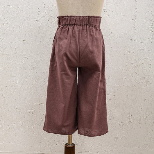 Pantalón Ancho de Lino y Algodón con Cintura Elástica - Image 42
