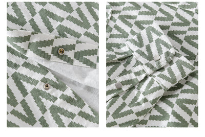 Camisa Casual de Cuadros para Hombre - Manga Larga Suelta - Image 13
