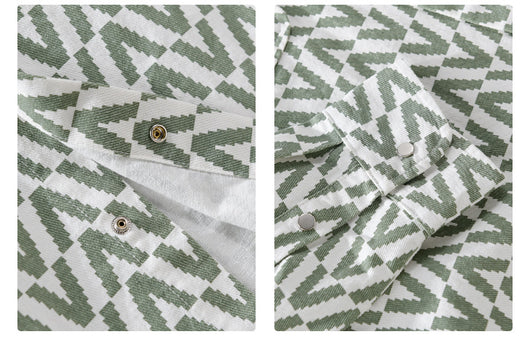 Camisa Casual de Cuadros para Hombre - Manga Larga Suelta - Image 13