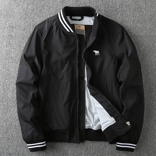 Chaqueta Bomber Cuello Alto Hombre Primavera Otoño
