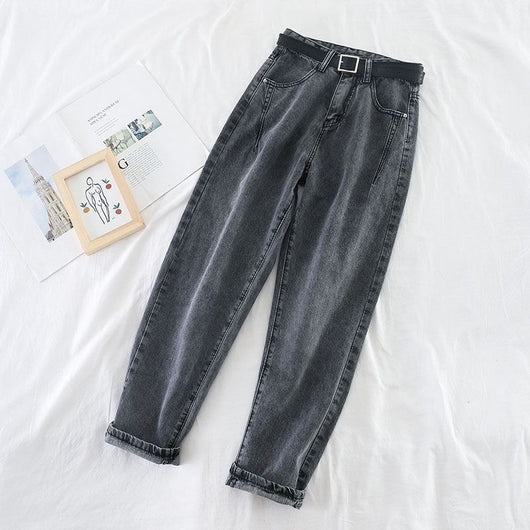 Pantalones Talle Alto Ajustados Rectos Estilo Papá - Loose Radish - Image 11