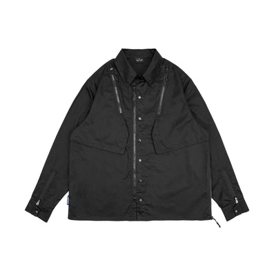 Camisa de Trabajo Funcional Oversize Deconstruida Manga Larga - Image 8