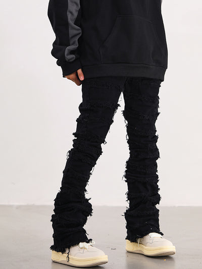 Jeans Destruidos Raw Edge Estilo Urbano - Image 13