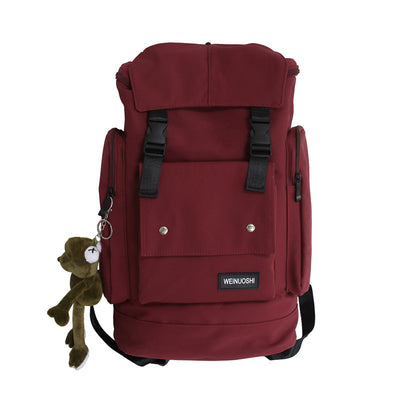 Mochila Estilo Tooling con Contraste de Colores y Gran Capacidad - Image 9