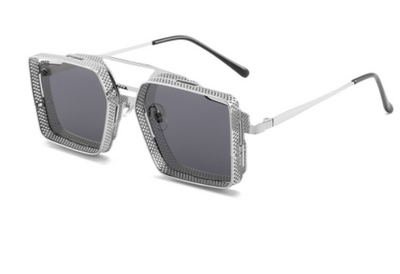 Gafas de Sol Steampunk Vintage Calado Metal para Hombre - Image 16