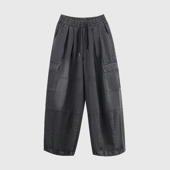 Jeans de Trabajo Holgados Efecto Desgastado