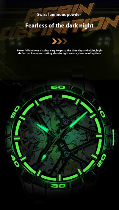 Reloj Mecánico Automático Deportivo para Hombre Resistente al Agua - Image 14