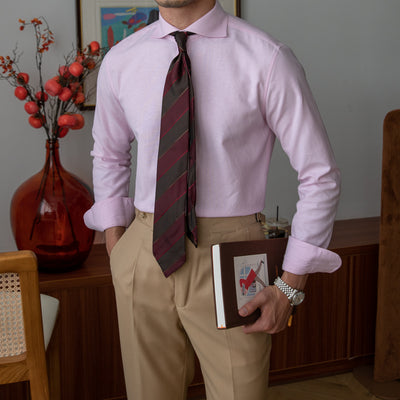 Camisa Casual de Algodón Manga Larga Ajuste Universal para Hombre