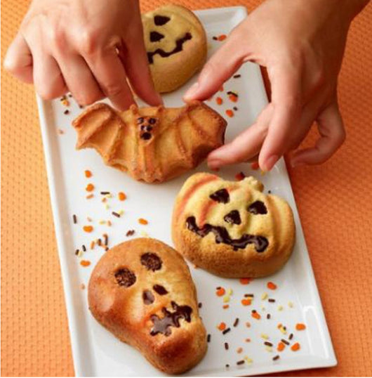 Molde para Pastel de Halloween Calabaza Murciélago Fantasma - Image 7