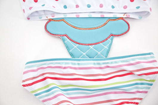 Traje de Baño Enterizo para Niñas - Diseño Fuente Térmica - Image 15