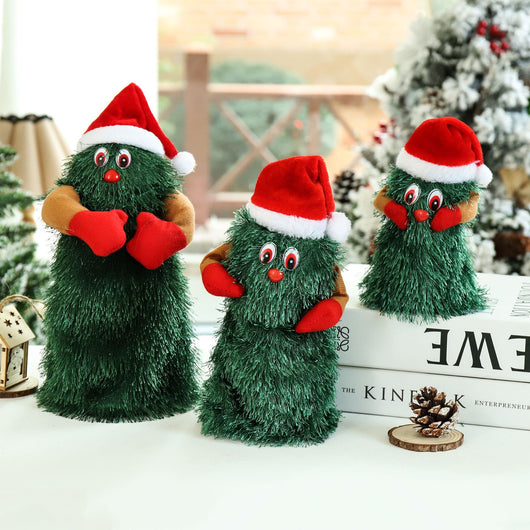 Muñeco Navideño Interactivo Musical - Papá Noel y Árbol de Navidad Eléctrico