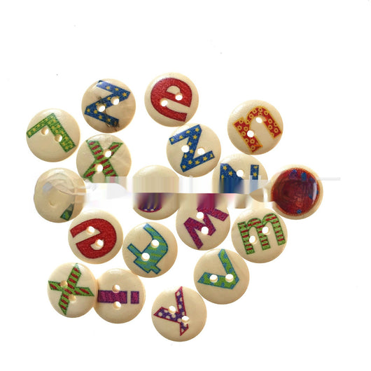 Botones Alfabeto Inglés para Aprendizaje Temprano en Madera - Image 15