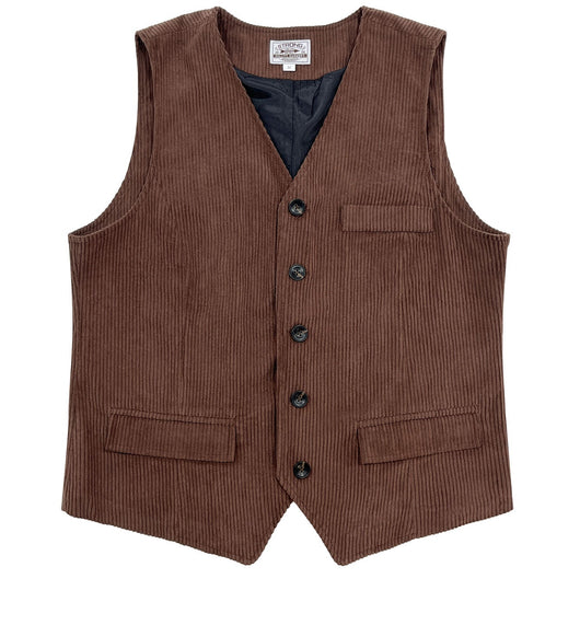 Chaleco de Pana para Hombre con Bolsillos de Patchwork y Chaqueta Exterior - Image 15