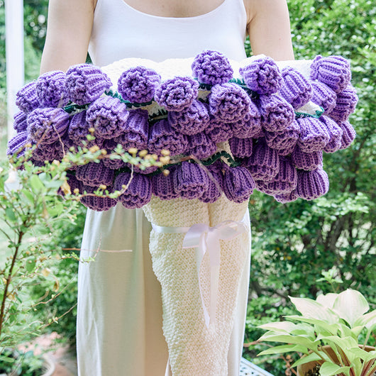 Manta Floral Tejida - Transformable en Ramo de Rosas - Image 21