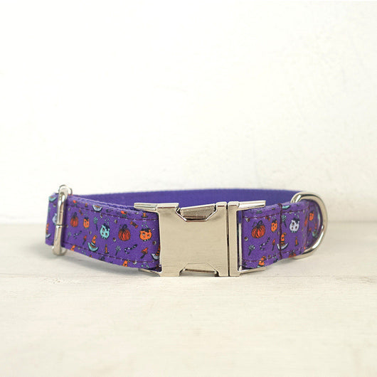 Collar para Perro con Estampado Morado de Halloween - Image 7